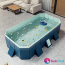 PISCINA PLEGABLE NO INFLABLE DE PLÁSTICO DURO PARA NIÑOS Y ADULTOS