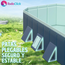 PISCINA PLEGABLE NO INFLABLE DE PLÁSTICO DURO PARA NIÑOS Y ADULTOS