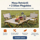 Combo Premium: Mesa Plegable de Aluminio + 2 Sillas Reforzadas
