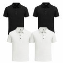 Oferta Limitada: 4 Camisas Polo Masculinas de Seda Gelada Premium Paga 1, Llévate 4