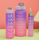 PACK 3 Botellas Motivacionales con Stickers (2L , 900ml Y 300ml)