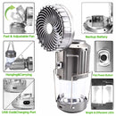 LumiFan SOLAR 3en1  (Lámpara+ Ventilador+ Cargador Portátil)